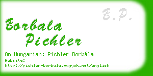 borbala pichler business card